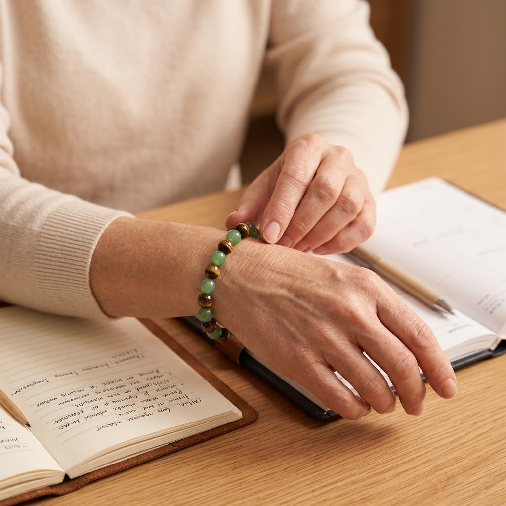 Lunavia – Green Aventurine and Tiger's Eye Wealth Bracelet