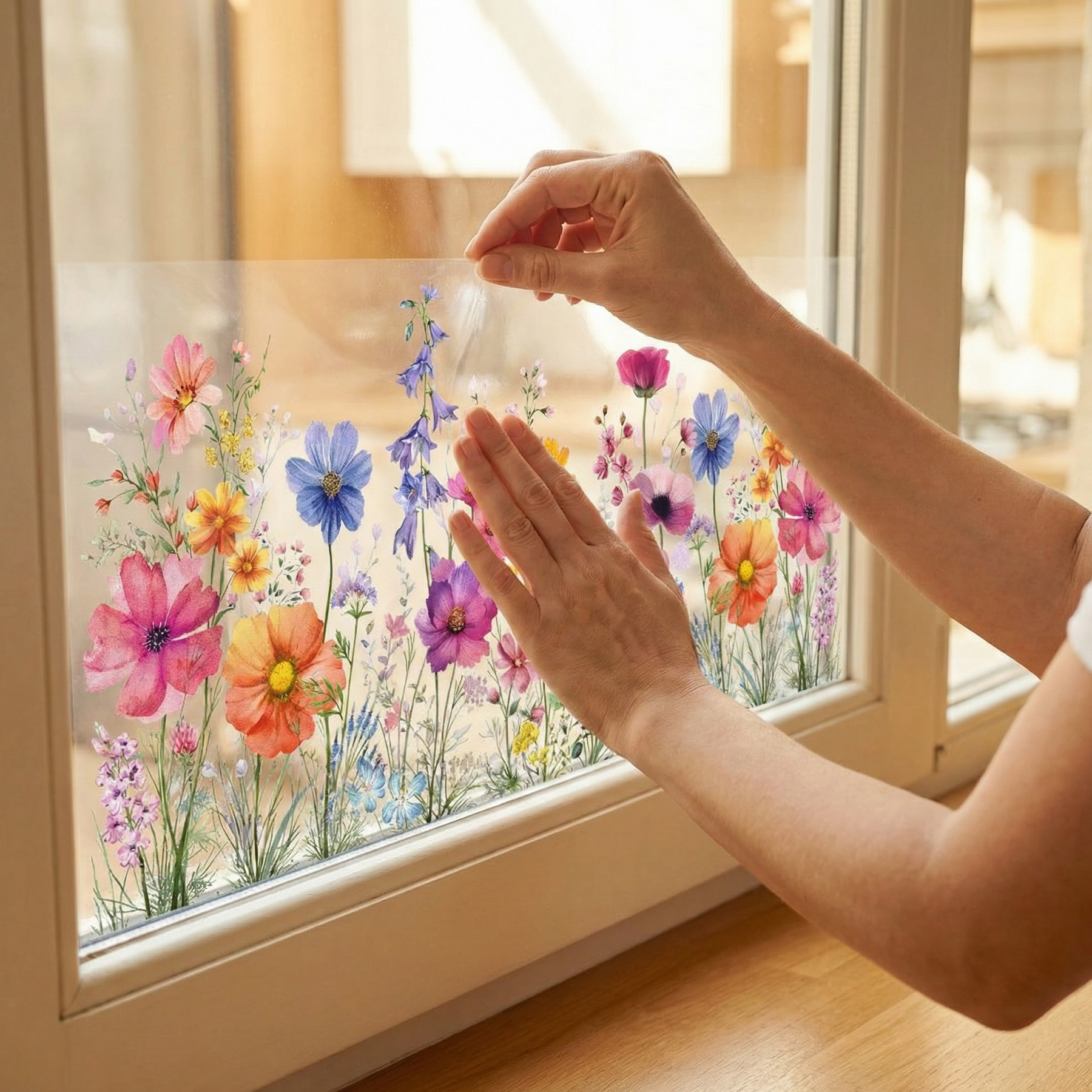 Florenza – Watercolor Wildflower Window Clings