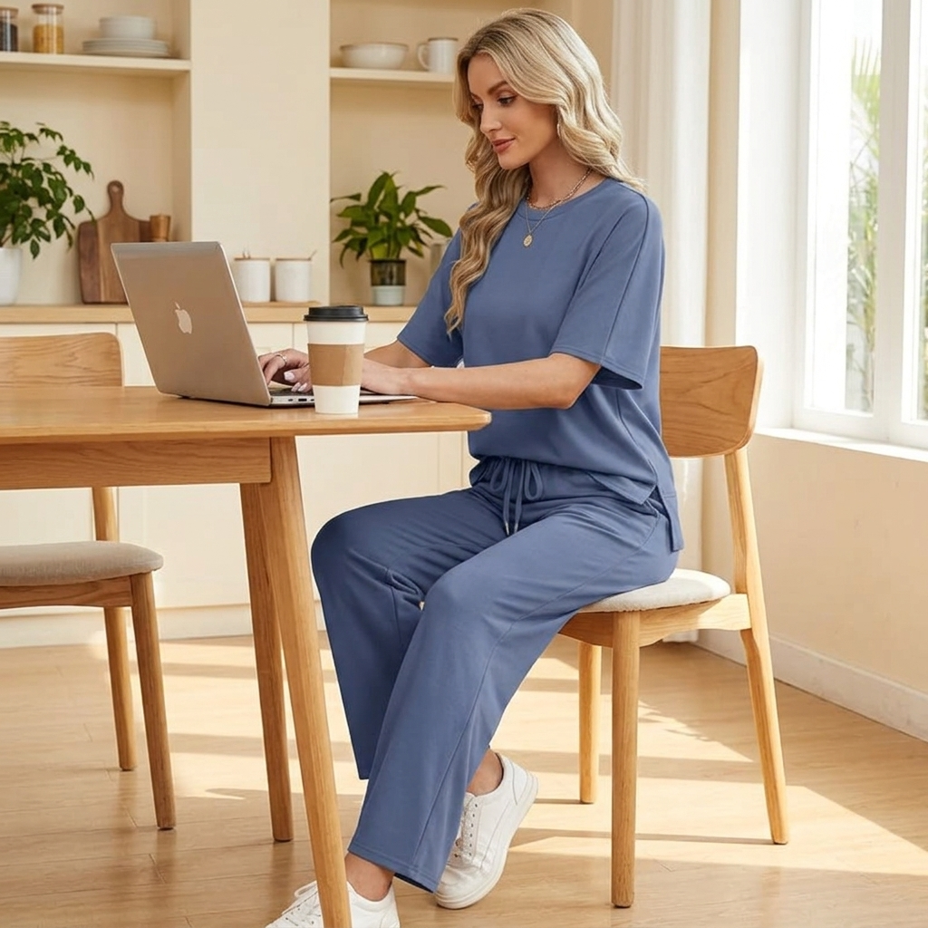 Elowen – Soft Matching Top and Trouser Set