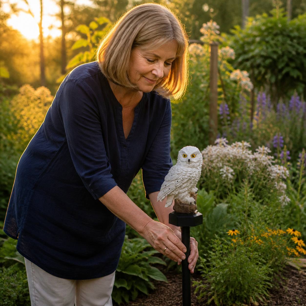 Lumora – Solar Owl Garden Light