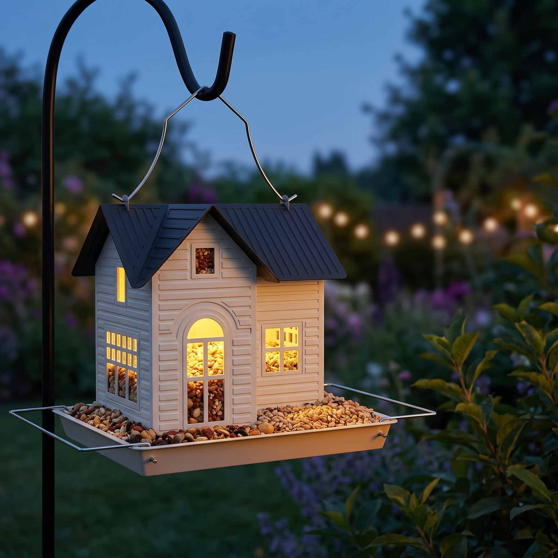 Lumora – Solar Bird House Feeder with Auto-Glow Windows