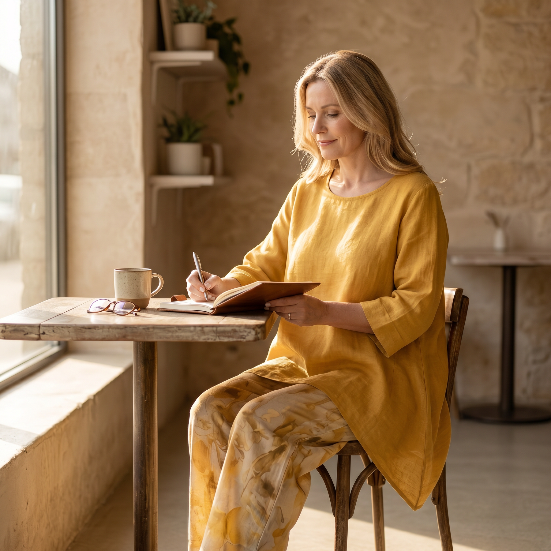 Linova – Women's Artful Linen Two-Piece Set