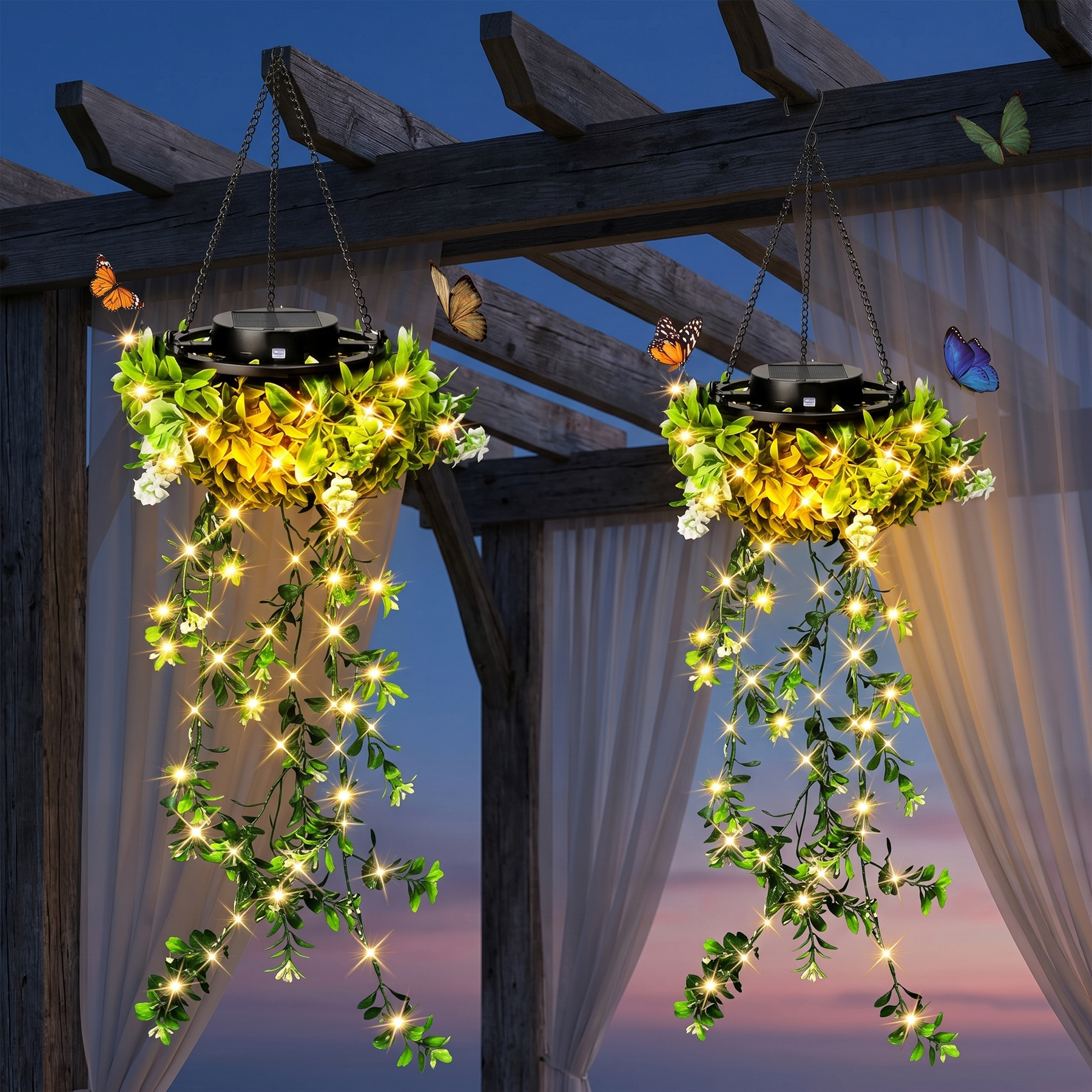 Lumivia – Solar Hanging Ivy Lantern