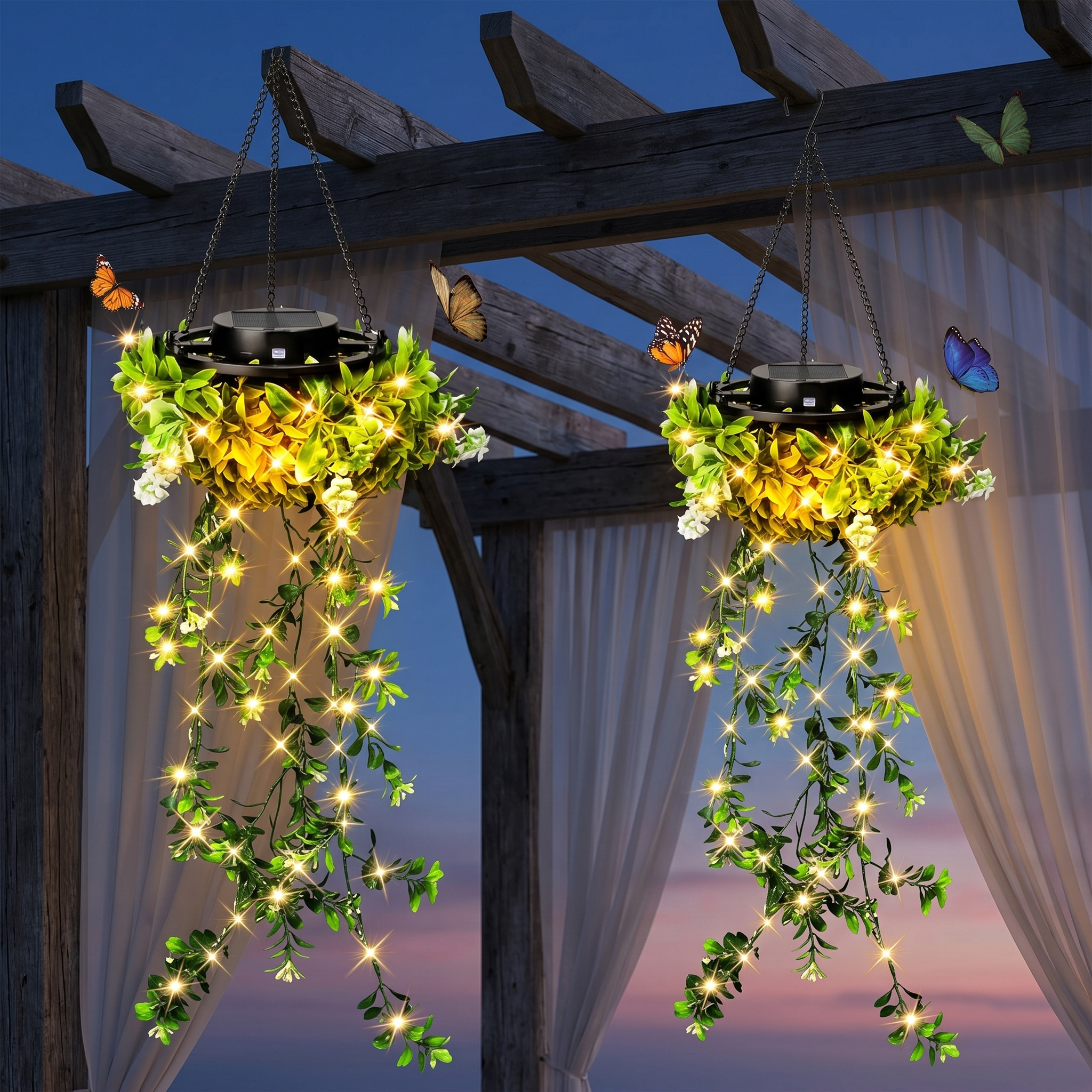 Lumivia – Solar Hanging Ivy Lantern