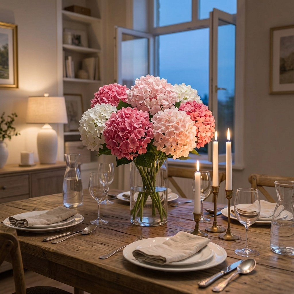 Bloomvera – Realistic Silk Hydrangea Bouquet