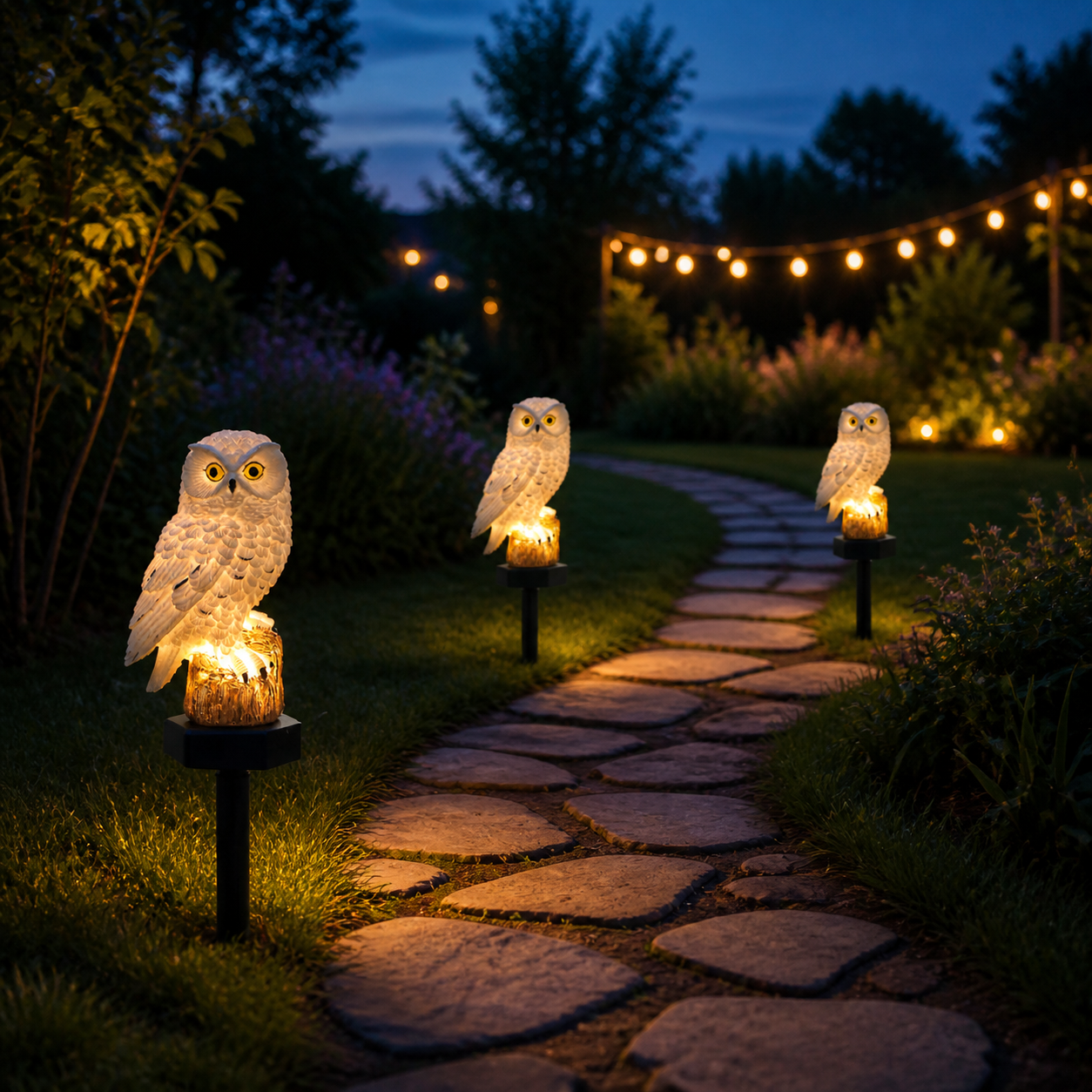 Lumora – Solar Owl Garden Light
