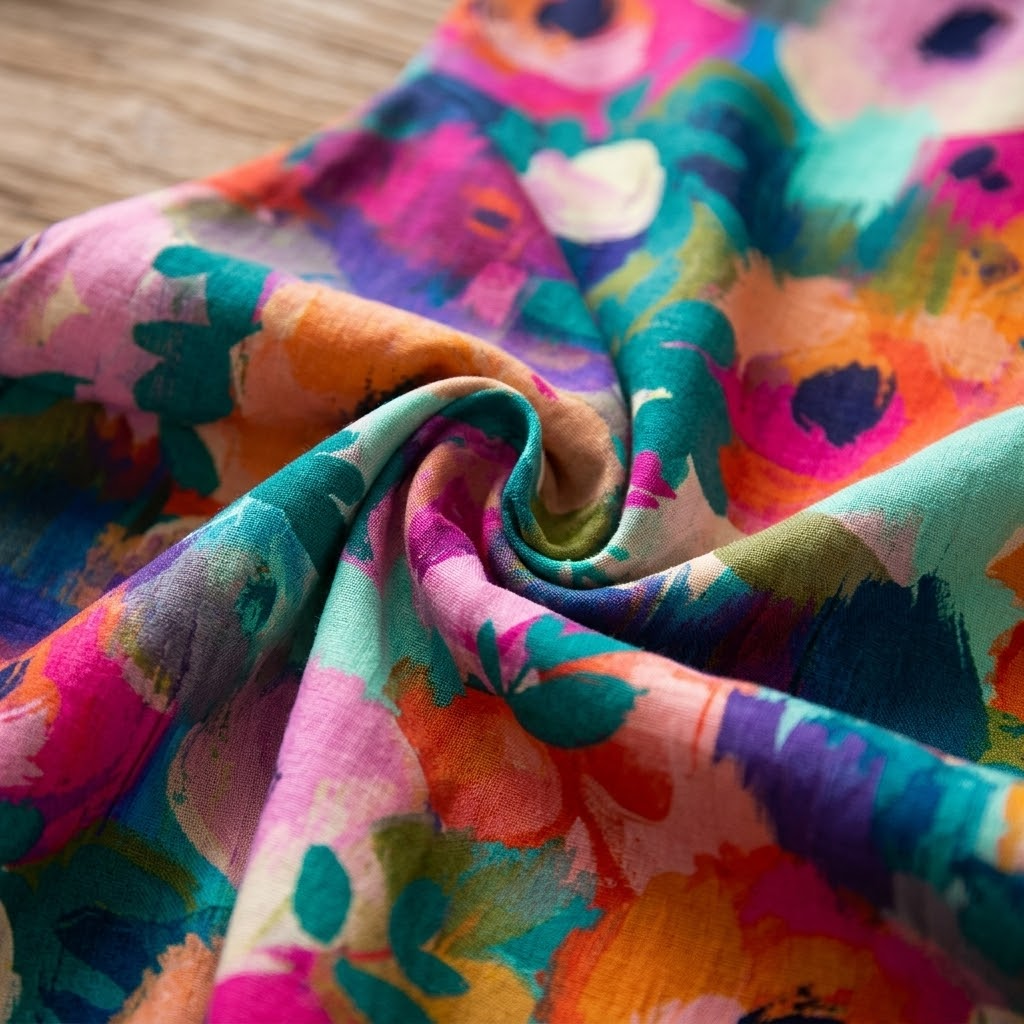 Florenza – Women's Painterly Floral Midi Dress