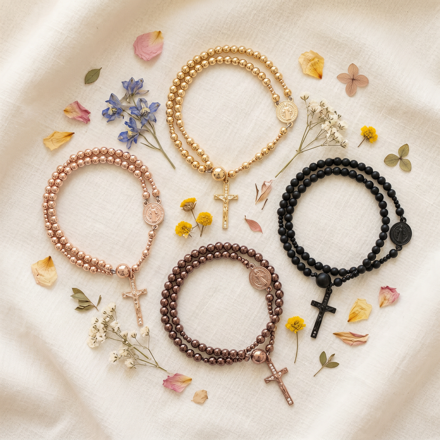 Belluna – Double Wrap Rosary Bracelet