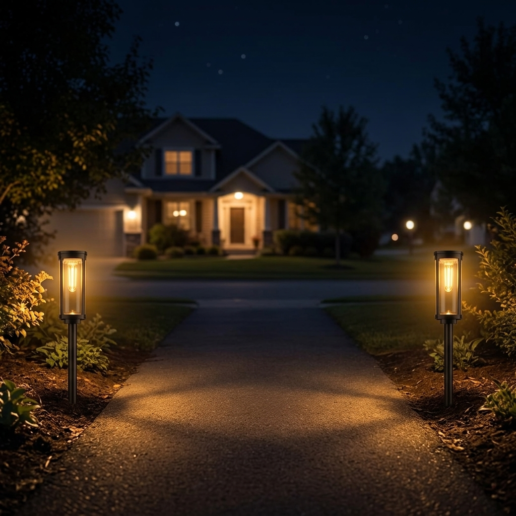 Lumiara - Vintage Glow Solar Walkway Light
