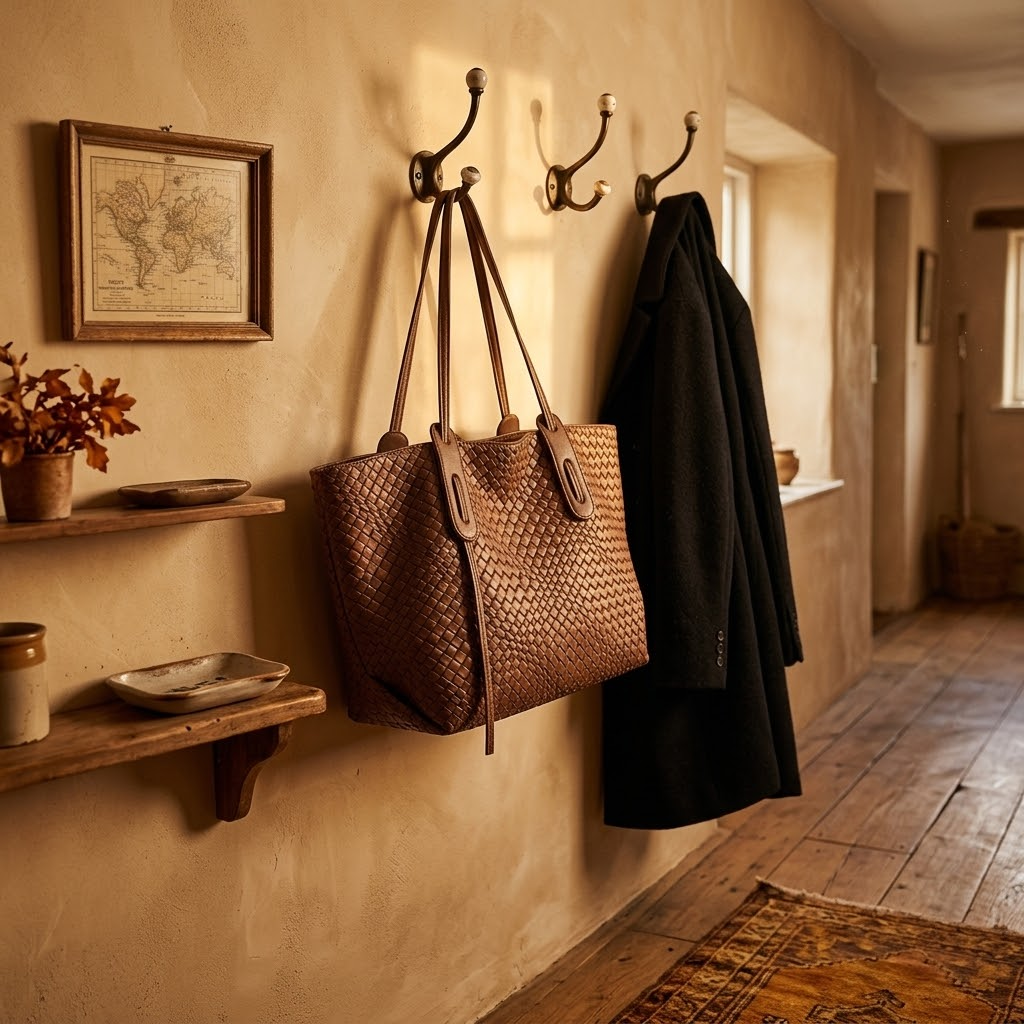Ardenna – Woven Faux Leather Tote