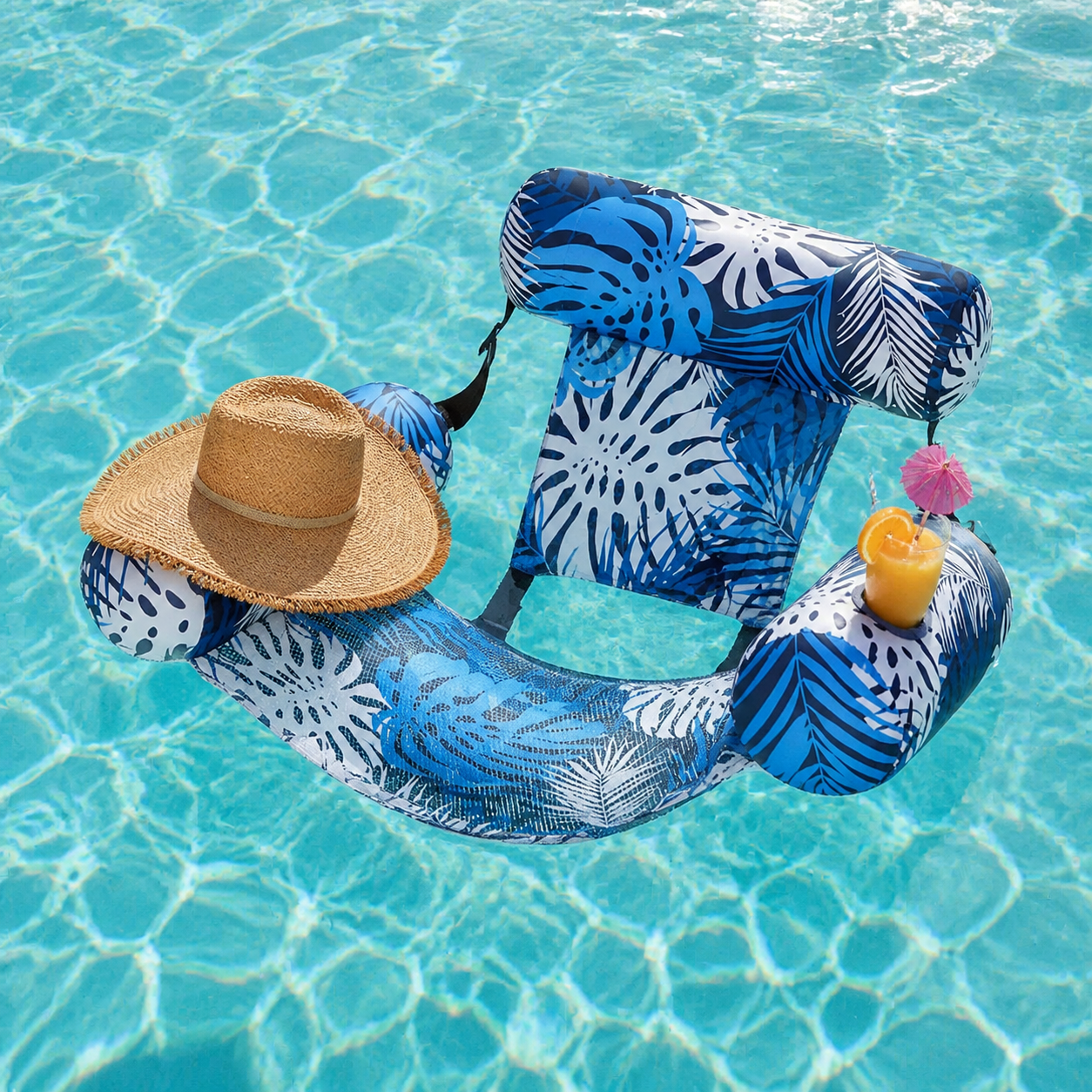 Lazura – Tropical Pool Float Chair with Headrest