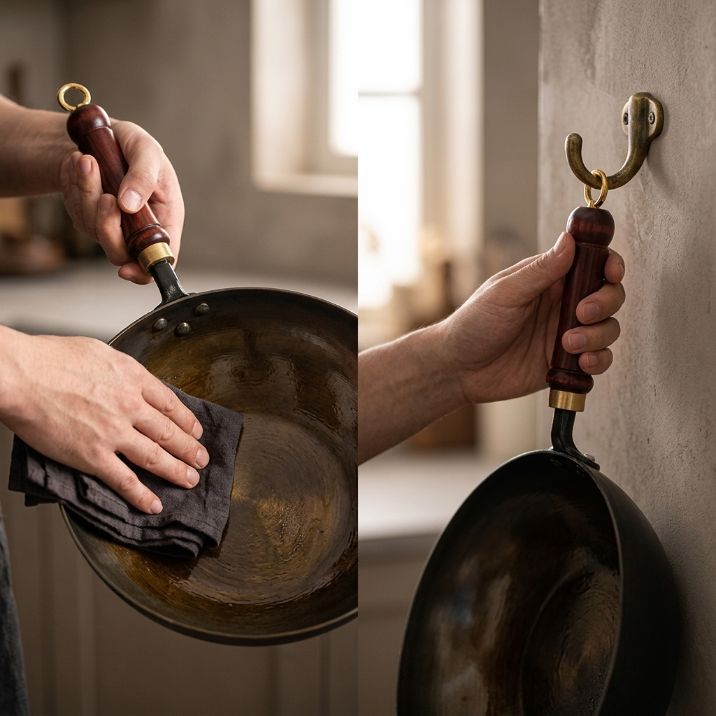 Forgehome – Deep Belly Cast Iron Wok with Lid