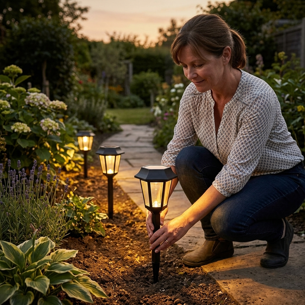 Lumivera – Vintage Hexagonal Solar Garden Light