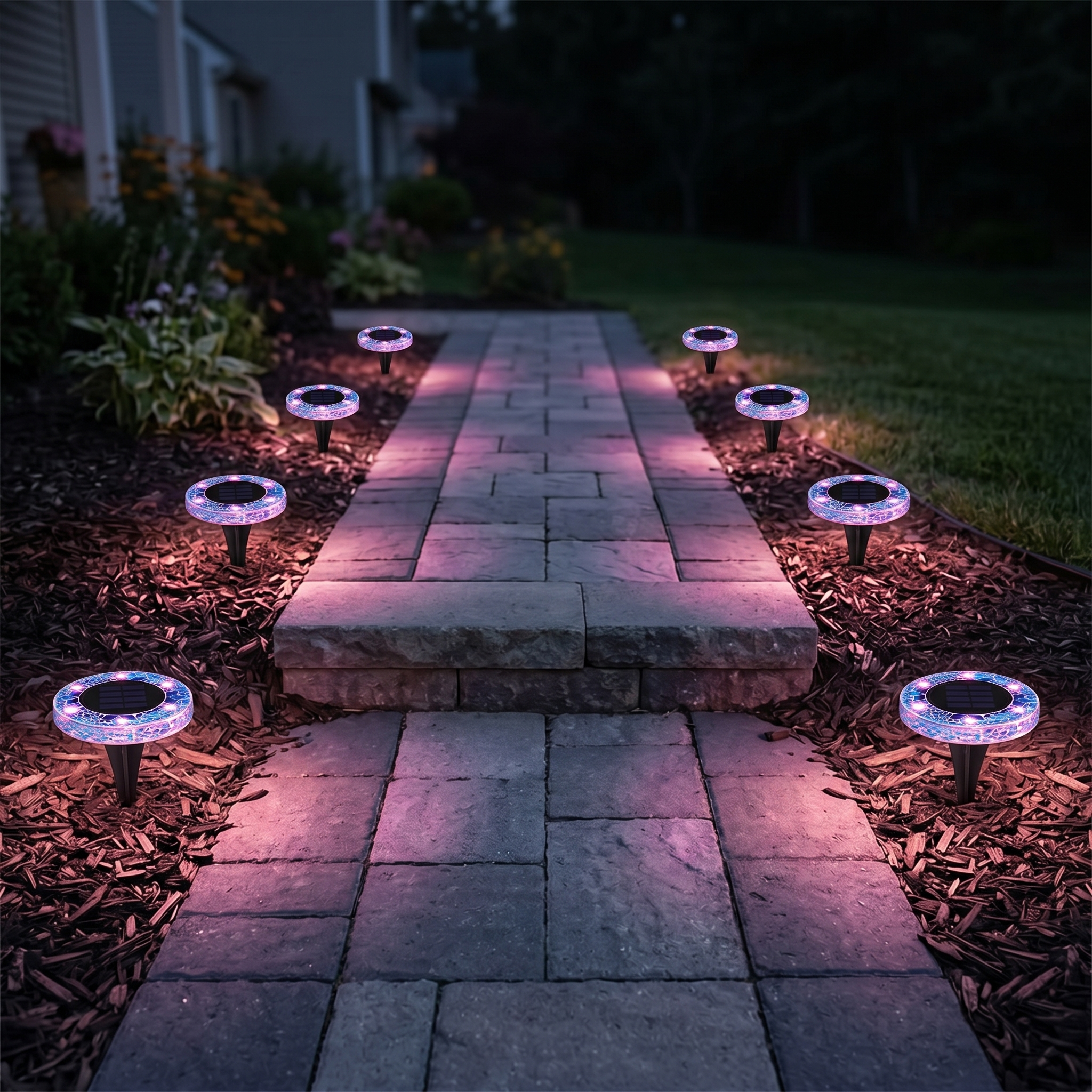 Glowmara – Decorative Mosaic Solar Path Lights