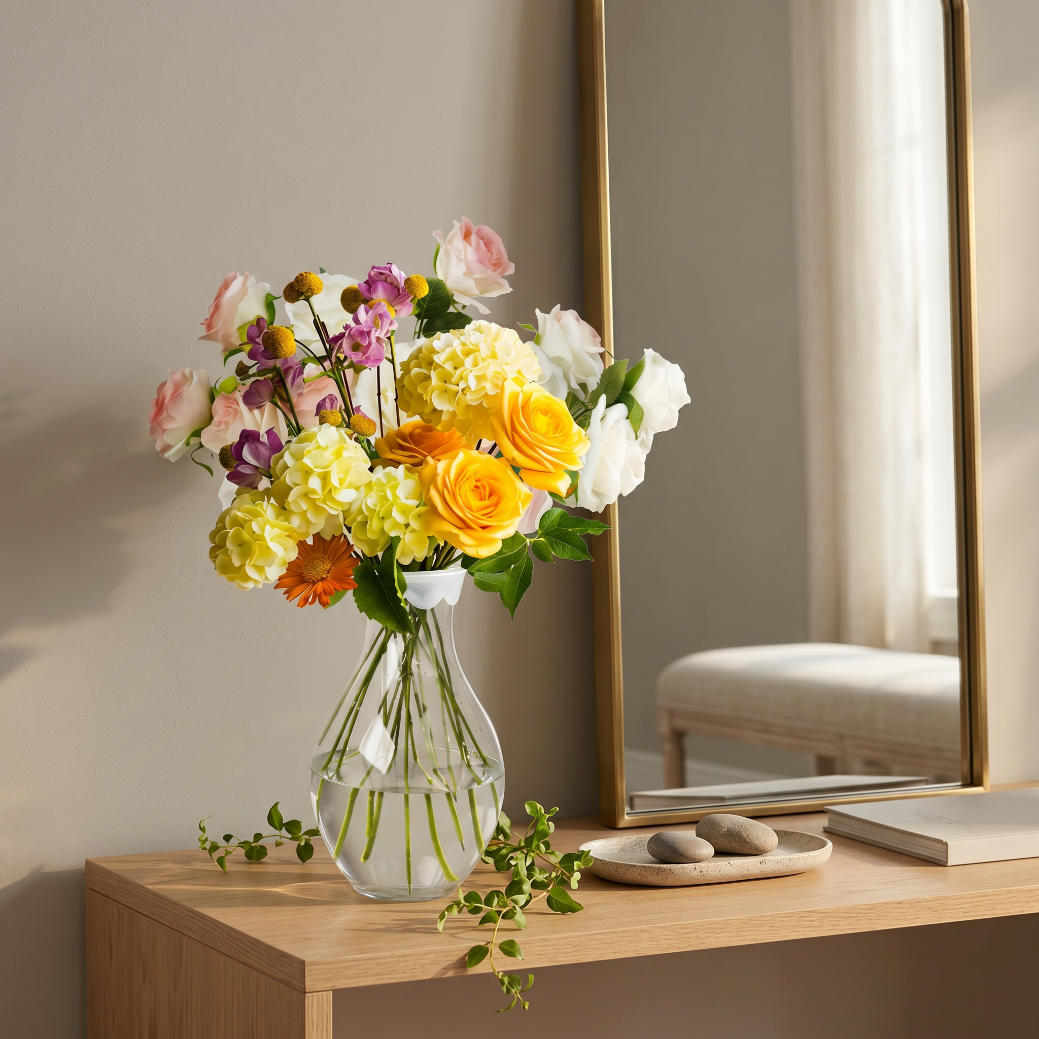 Bloomgrid – Stretchable Vase Insert for Effortless Bouquets