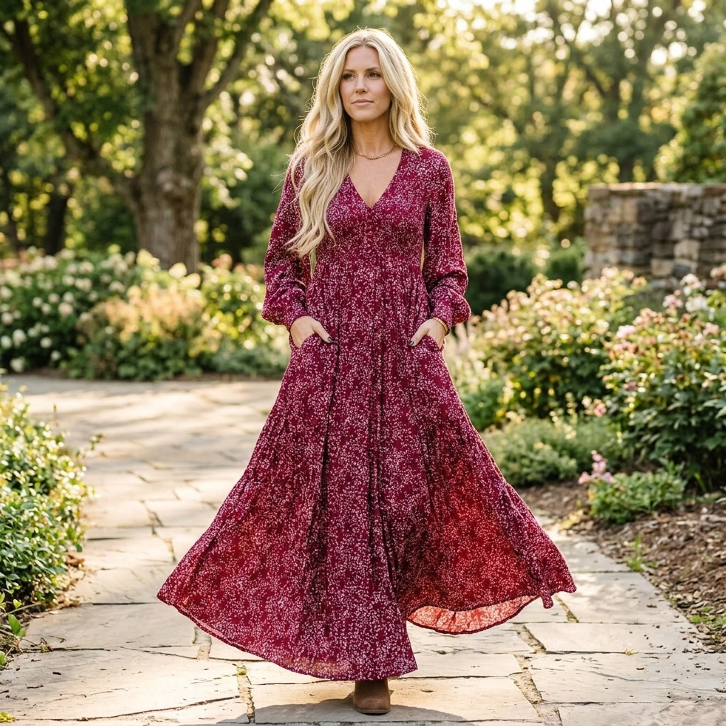 Floressa – Smocked Waist Floral Maxi Dress