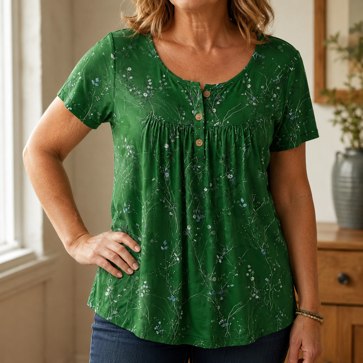Lunalia – Women's Flowy Floral Tunic