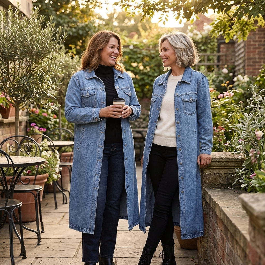 Denara – Longline Oversized Denim Coat