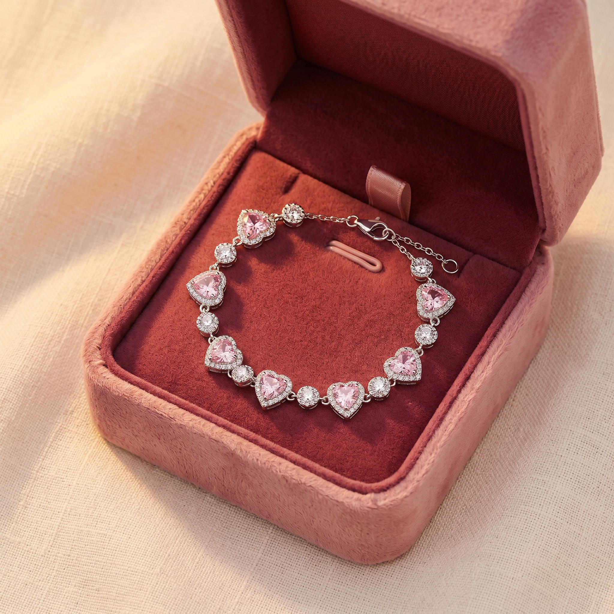 Lunavia – Heart Crystal Halo Bracelet