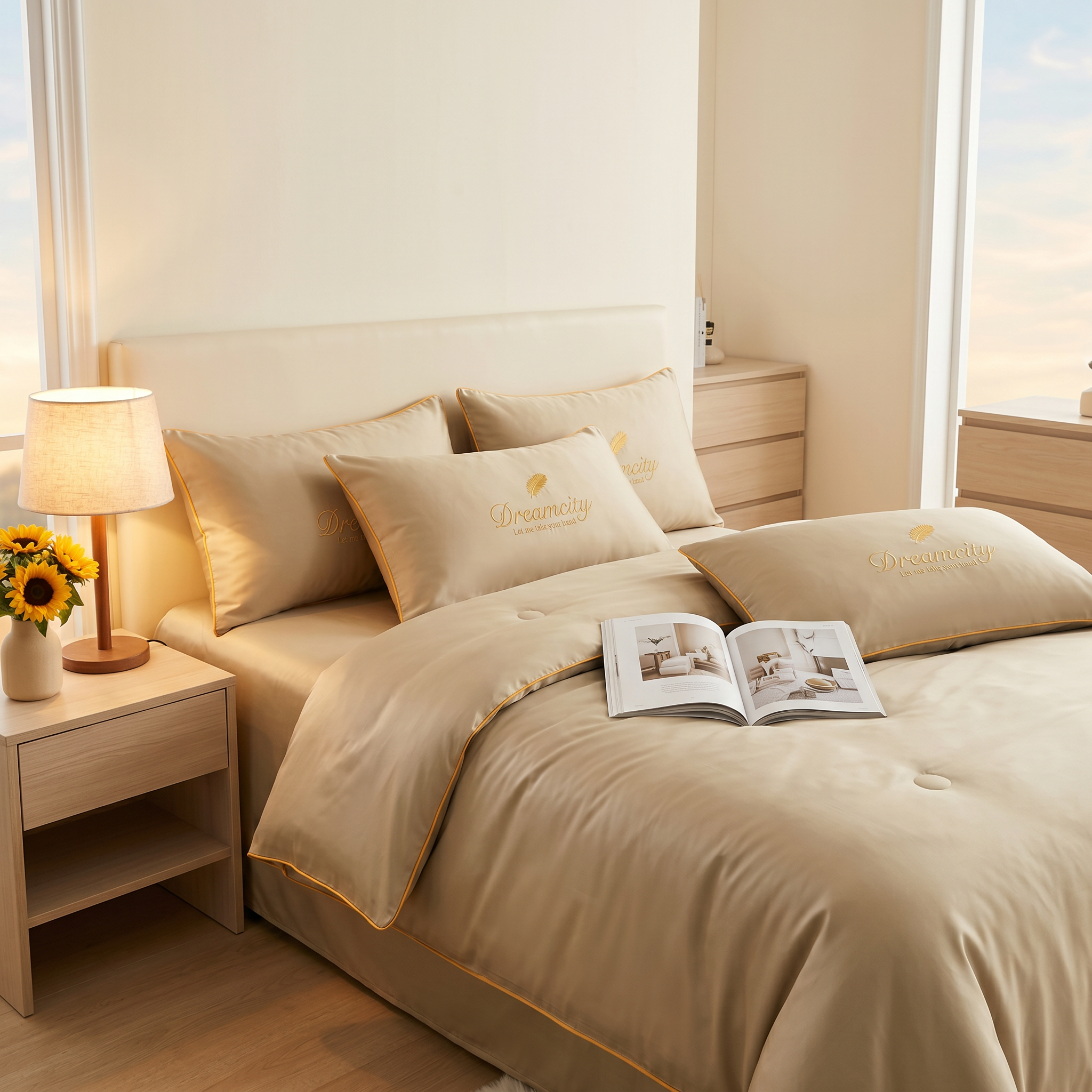DreamCool – Cooling Ice-Silk 4-Piece Bedding Set