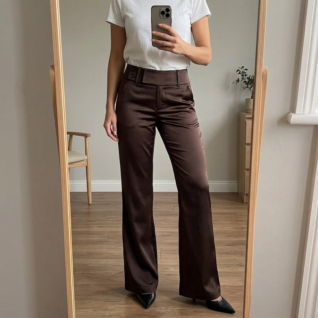 Florevia Women's Elongating Wide-Leg Flare Pants