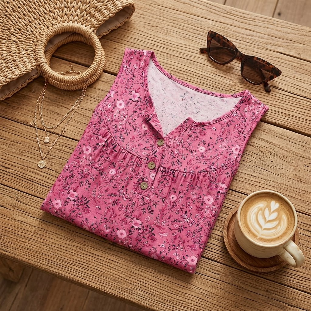 Florelle – Flowy Sleeveless Summer Top