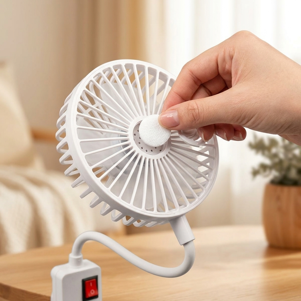 Breezely – Plug-In Mini Fan with Flexible Neck