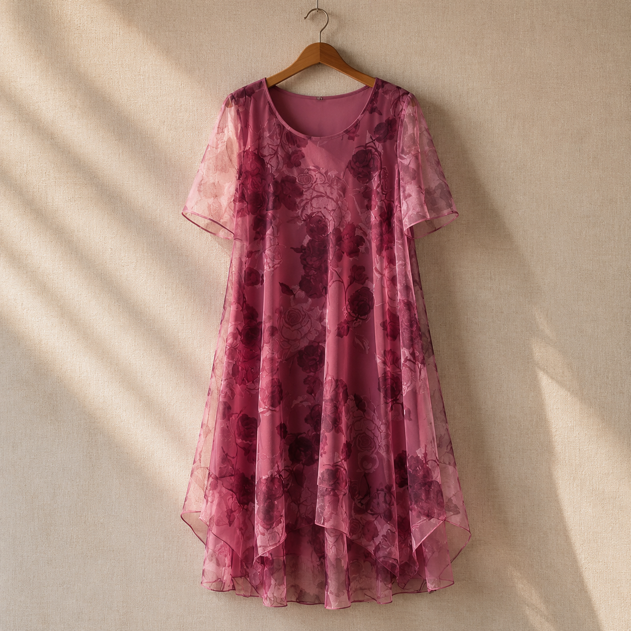 Florenza – Women's Layered Chiffon Floral Dress