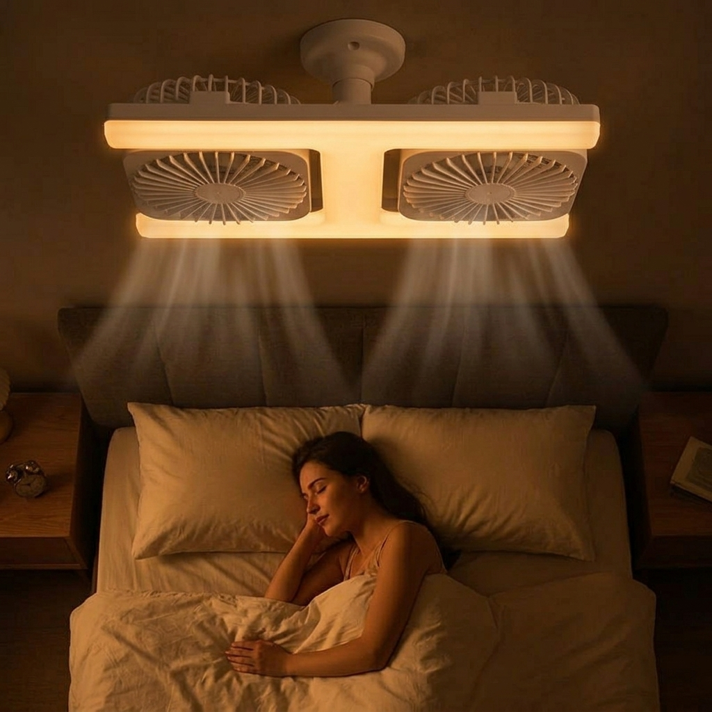 Breezo – Screw-In Ceiling Fan with LED Light