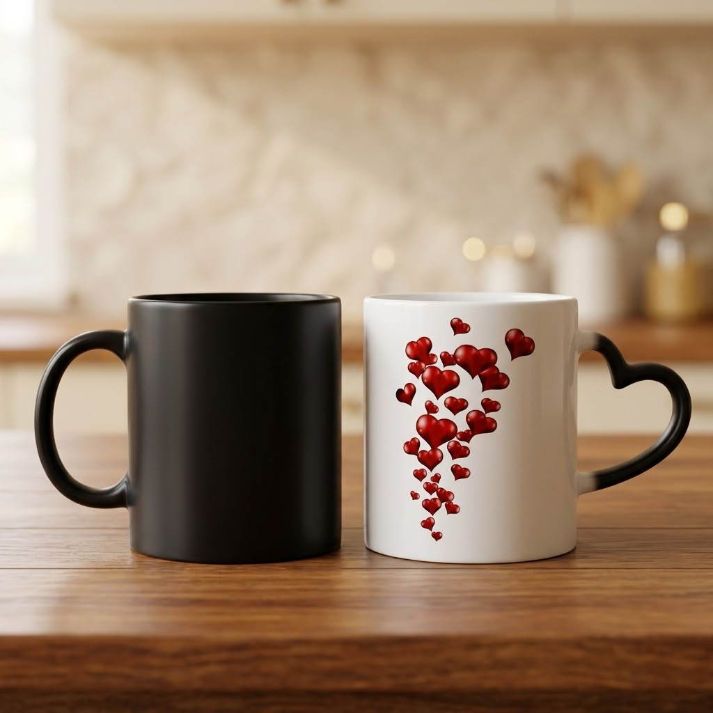 Lovira – Heart-Reveal Coffee Mug with Hidden Hearts