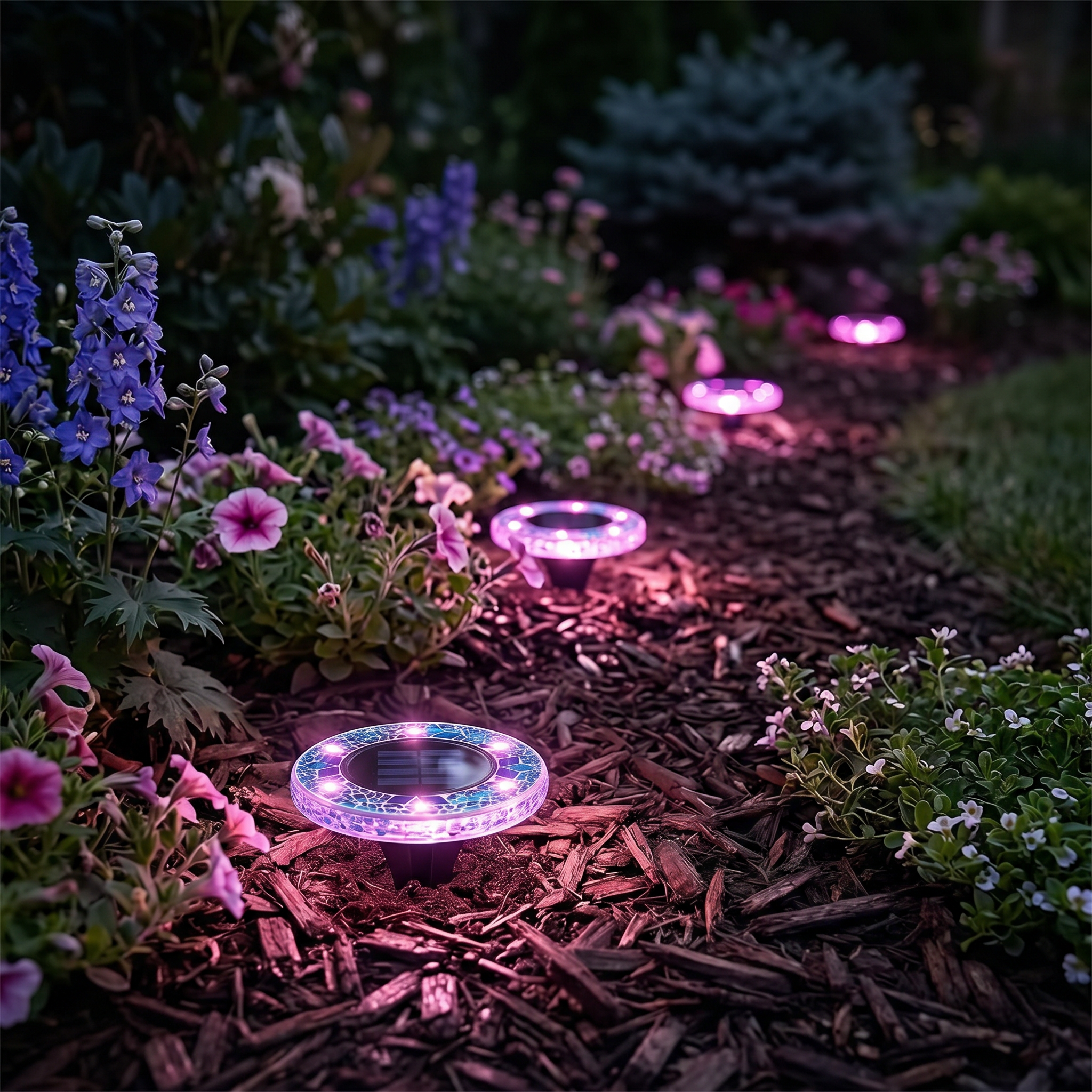 Glowmara – Decorative Mosaic Solar Path Lights