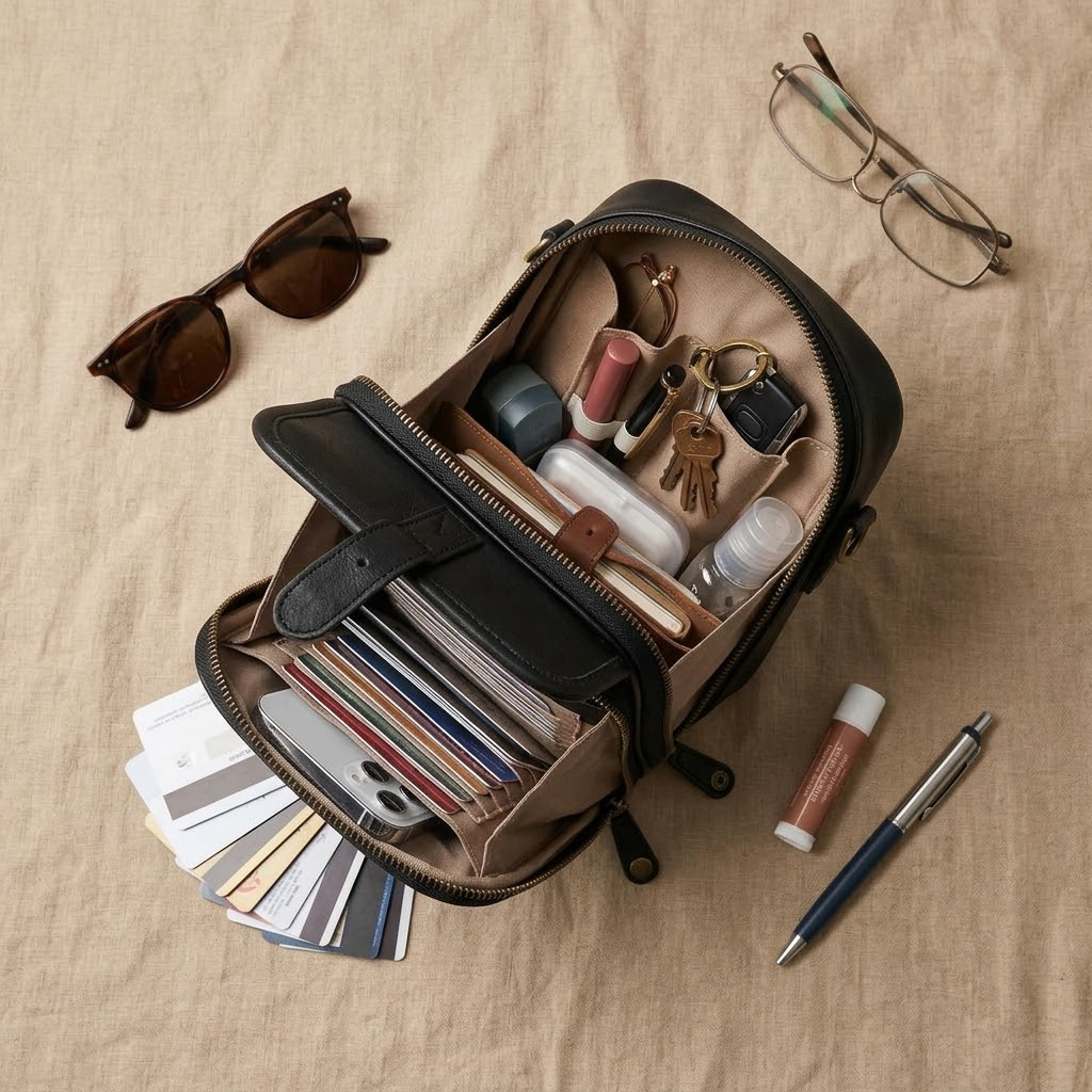 Carryn – Organized Crossbody Bag with Card Slots