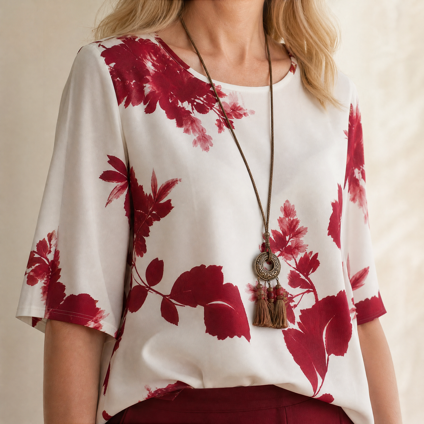 Avery – Women's Floral Top & Wide-Leg Pants Set