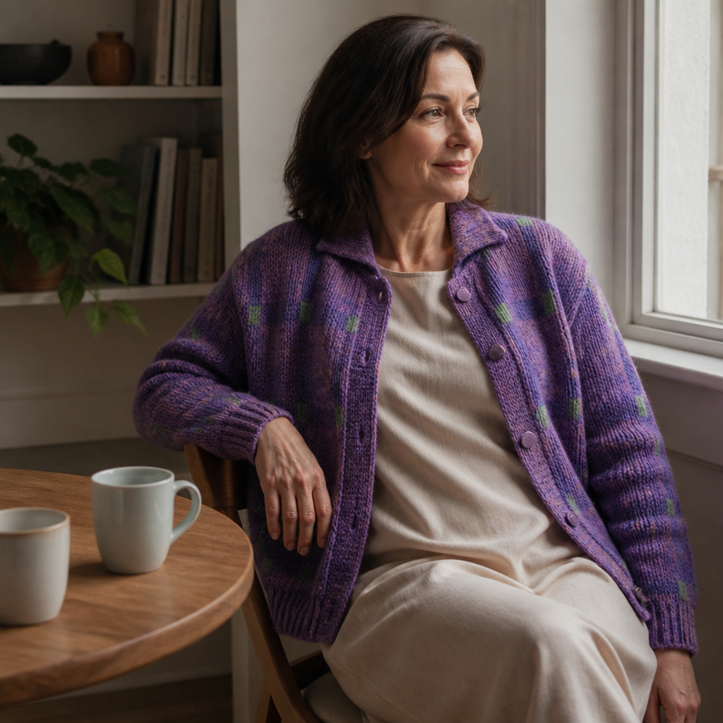 Collarhold – Oversized Cardigan With A Collar That Holds Its Shape