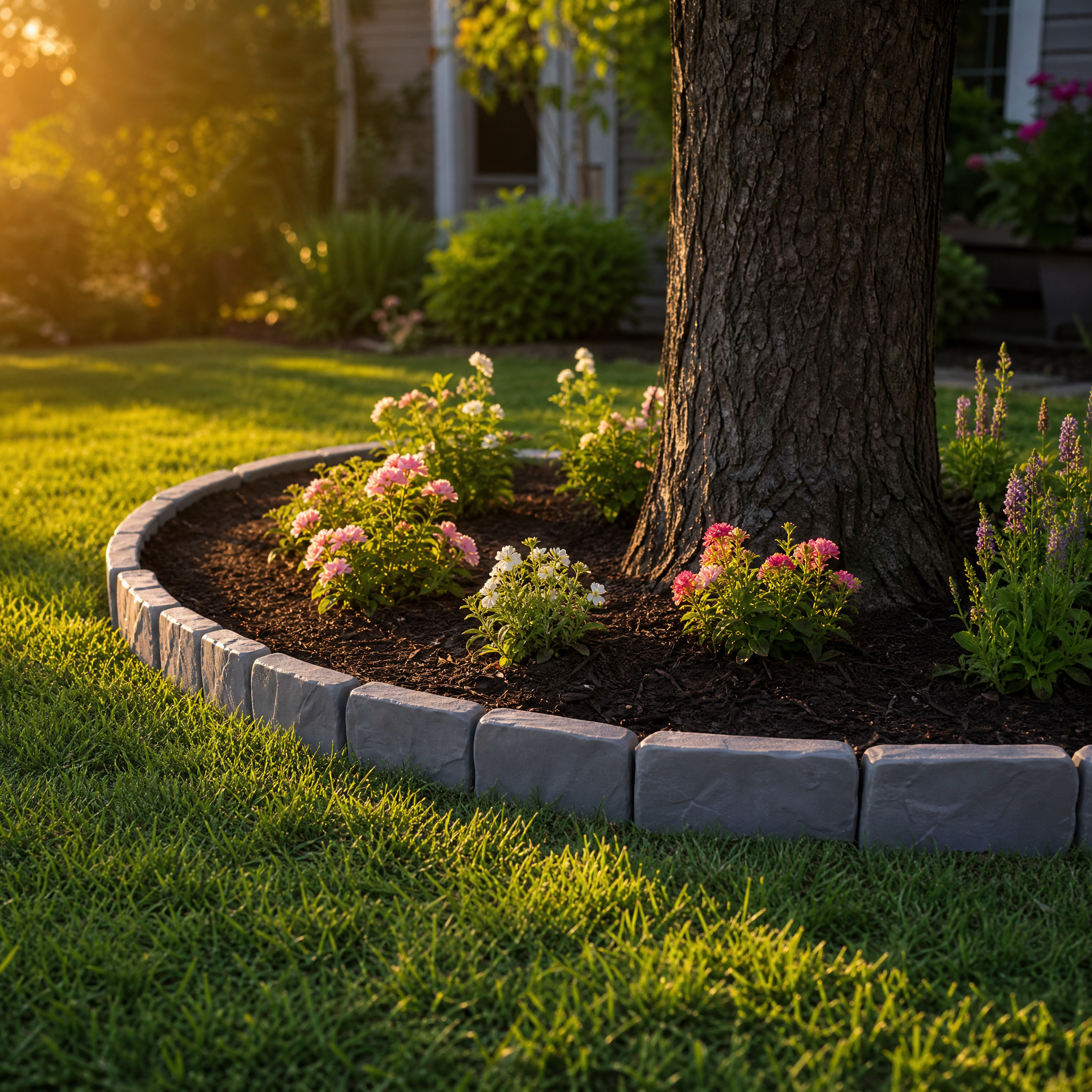 Lawnframe – Hammer-In Stone Garden Edging
