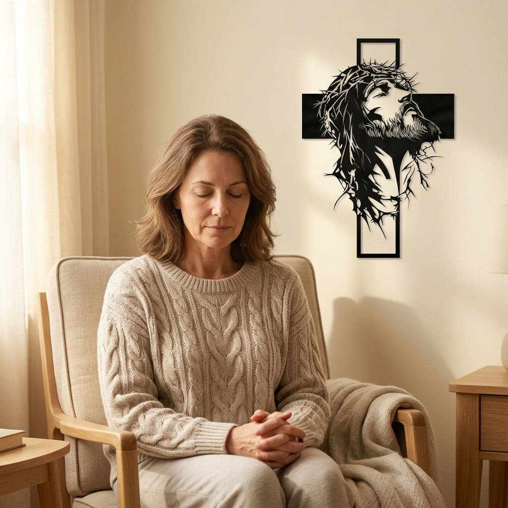 Gracemark – Laser Cut Iron Cross Wall Art