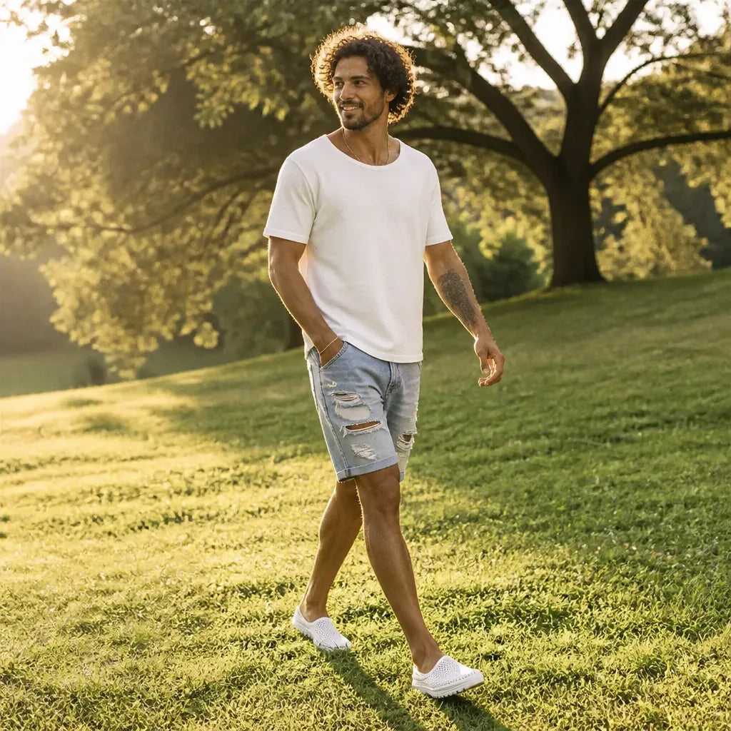 Airstep – Men's Breathable Mesh Slip-On Mules with Cushioned EVA Sole