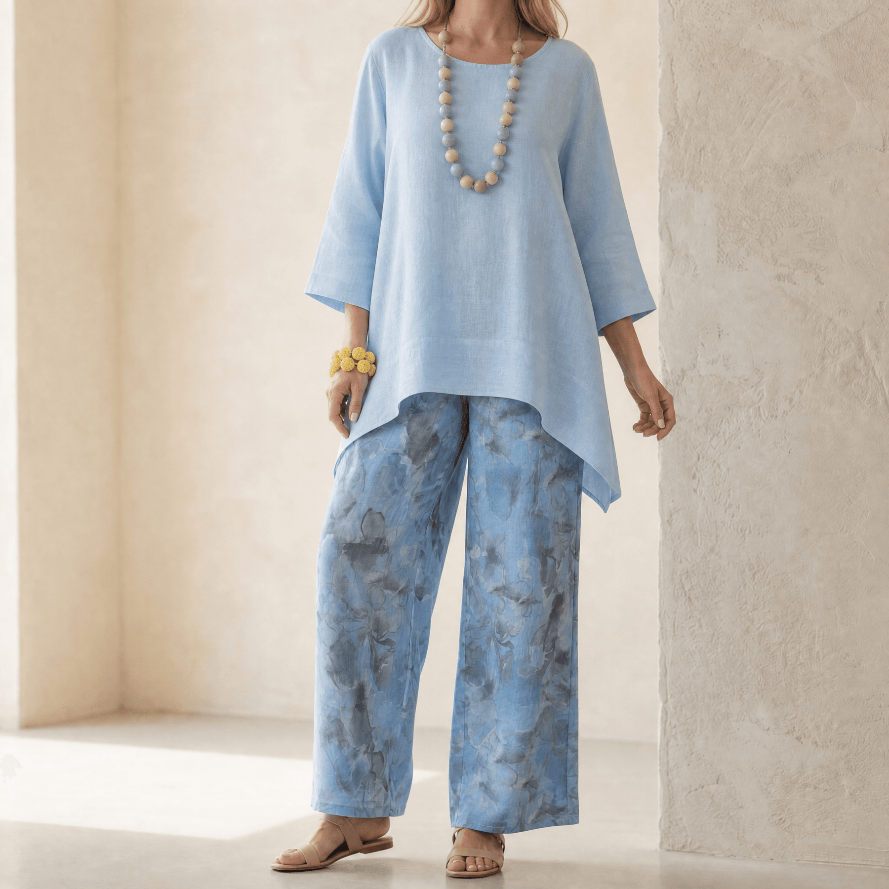 Linova – Women's Artful Linen Two-Piece Set