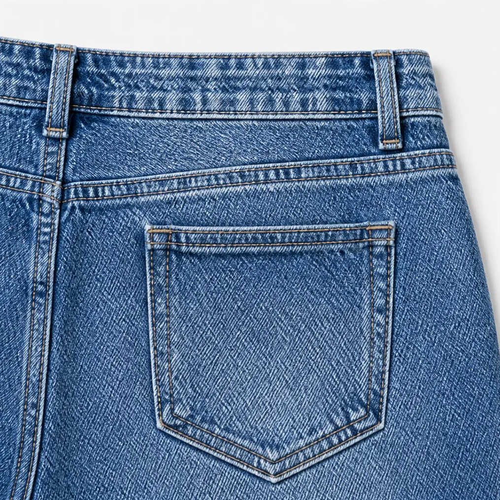 Lirelle – Distressed Wide-Leg Flare Jeans, Soft-Stretch Vintage Wash, Mid-Rise