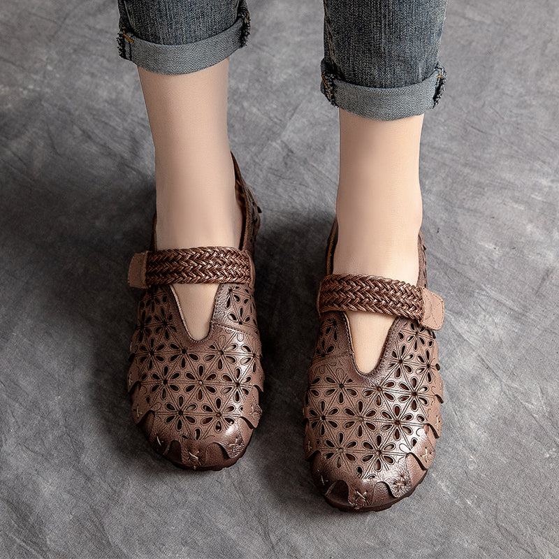 Sienna - Women’s Cow Leather Comfy Flats