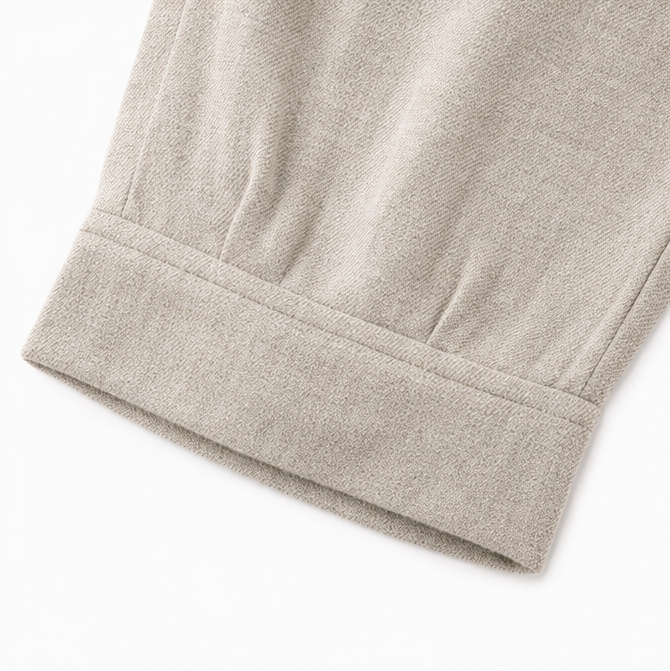 Loriane – Women's Cuffed Ankle Pull-On Pants, Relaxed Fit, Elastic Waist