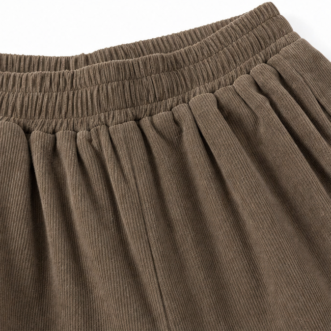 Lounella – Wide Leg Harem Pants with Elastic Waist and Deep Pockets