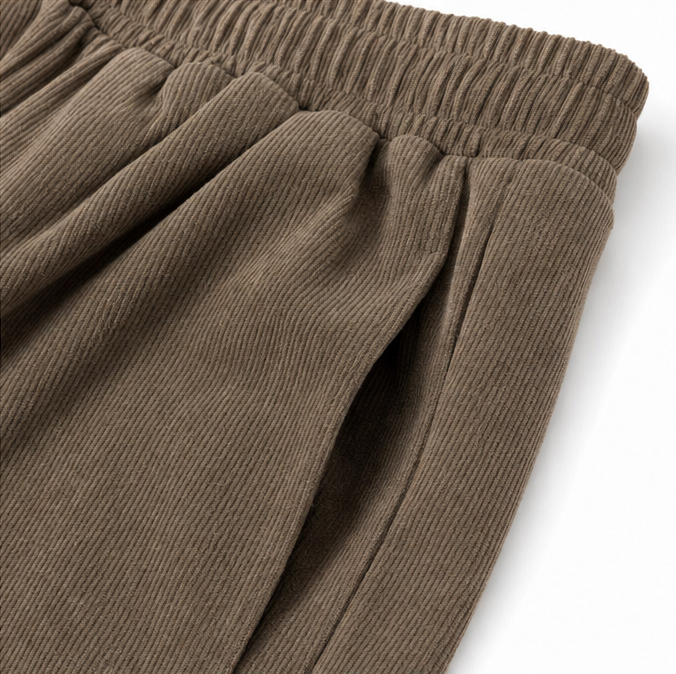 Lounella – Wide Leg Harem Pants with Elastic Waist and Deep Pockets