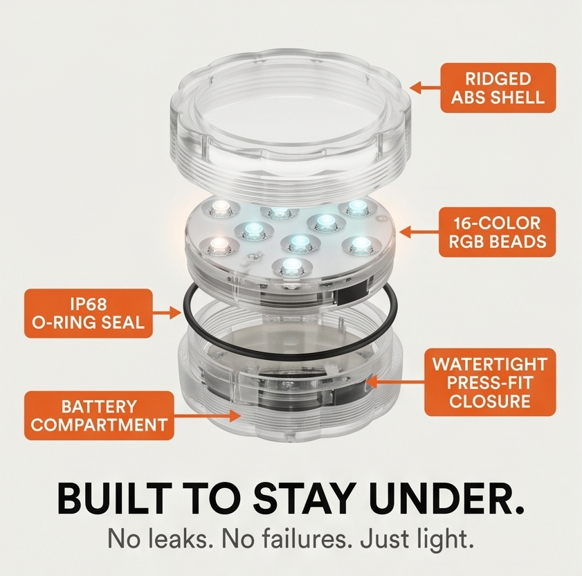 LumaGlow – Submersible Pool Light with Remote