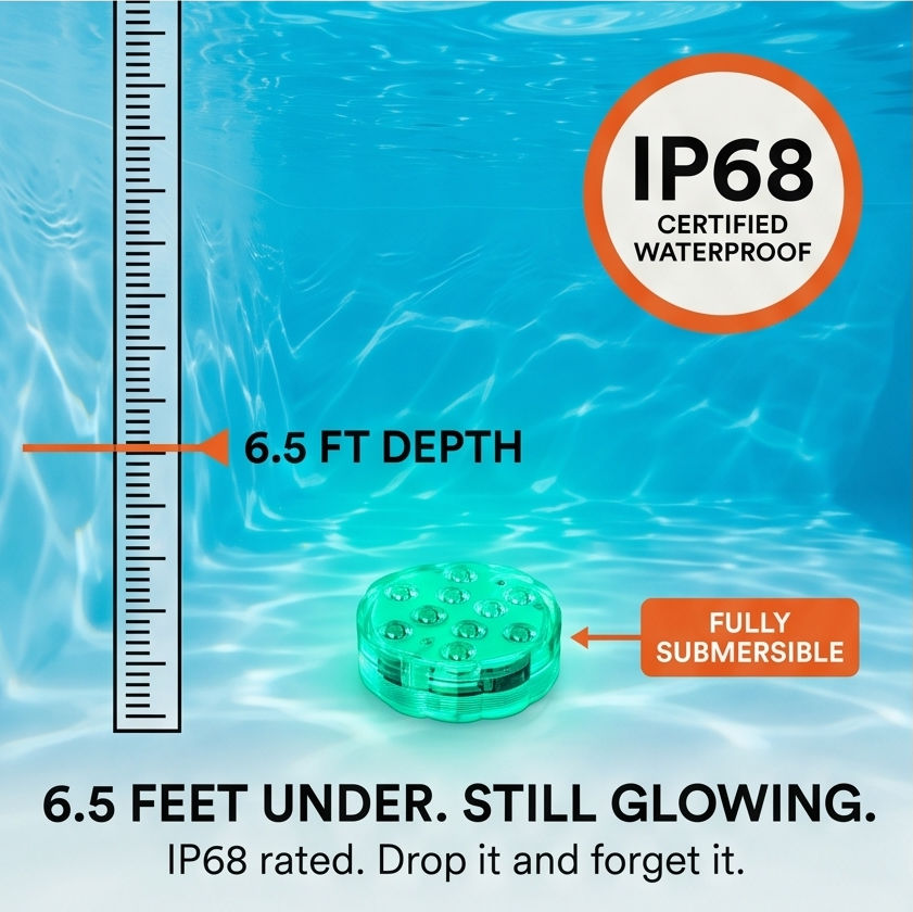 LumaGlow – Submersible Pool Light with Remote