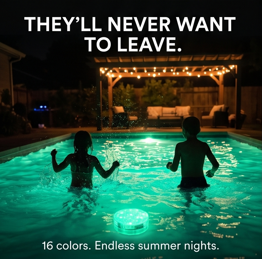 LumaGlow – Submersible Pool Light with Remote
