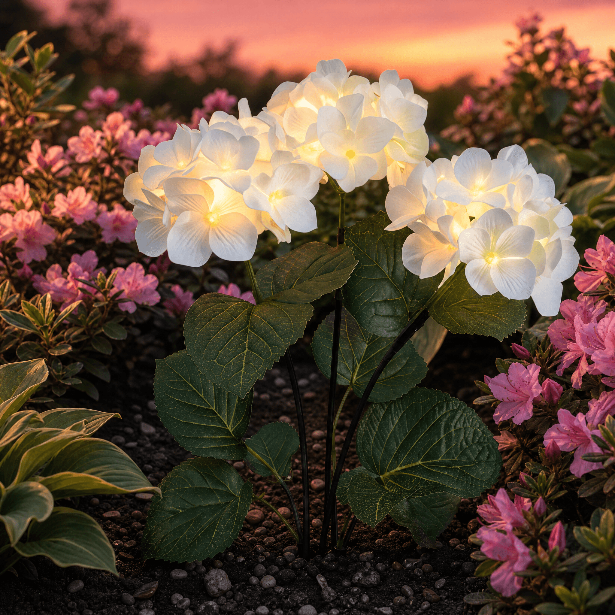 Lumelle – Solar Hydrangea Garden Lights (2-Pack)