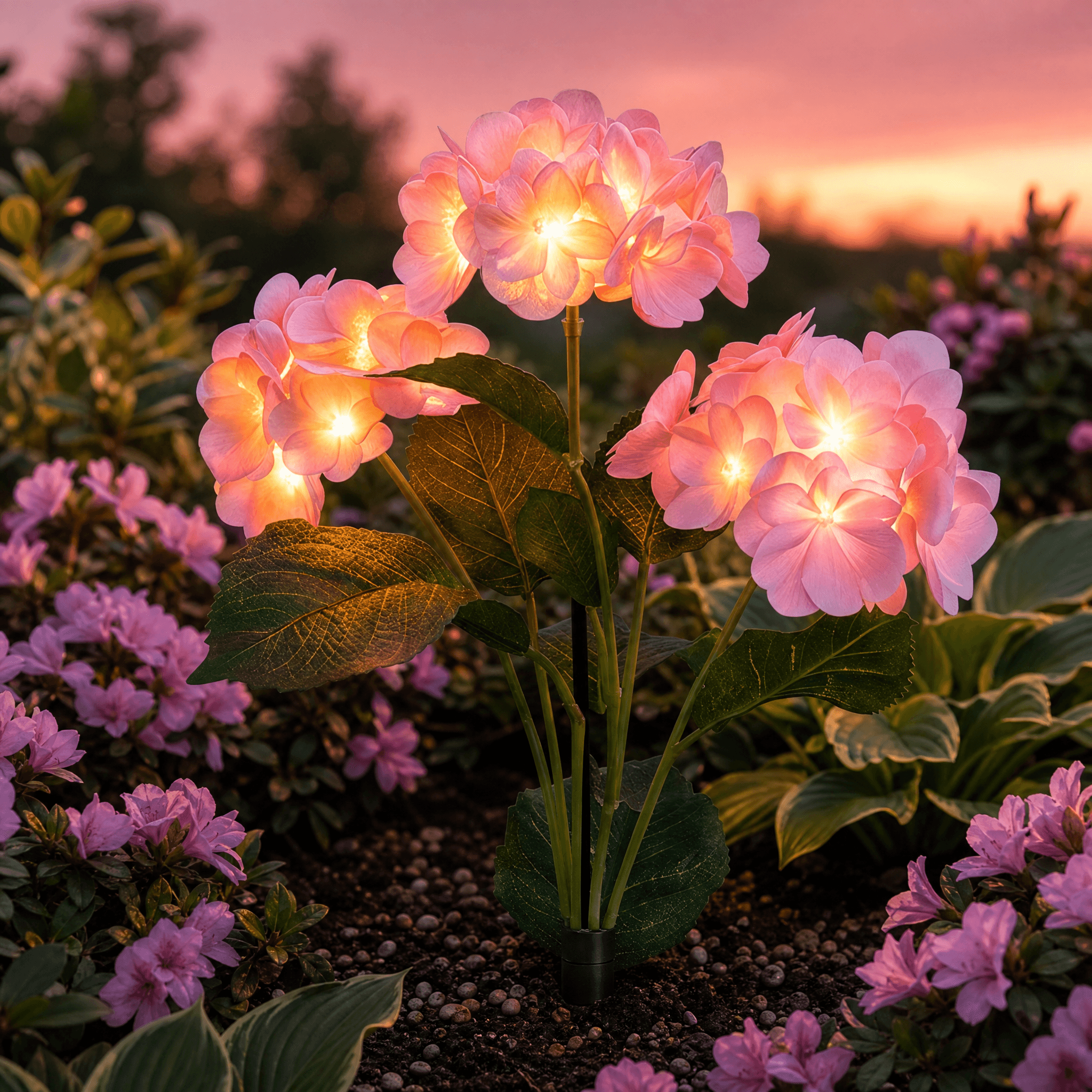 Lumelle – Solar Hydrangea Garden Lights (2-Pack)