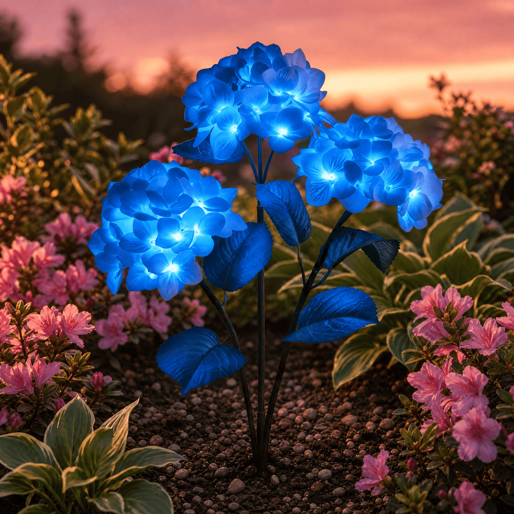 Lumelle – Solar Hydrangea Garden Lights (2-Pack)