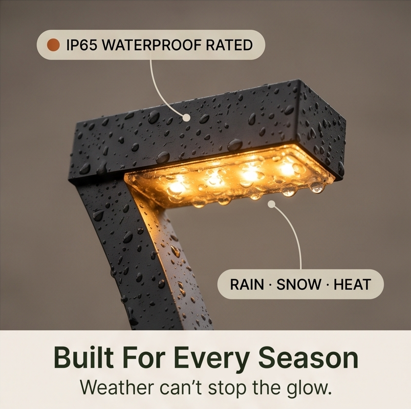 Lumenly – Sculptural Solar Pathway Lights (Set of 4)